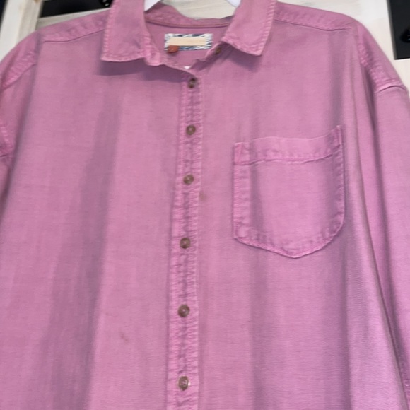 Anthropologie Pilco S Pink Oversized Cotton Linen Button Down Blouse Worn Once - Picture 2 of 13